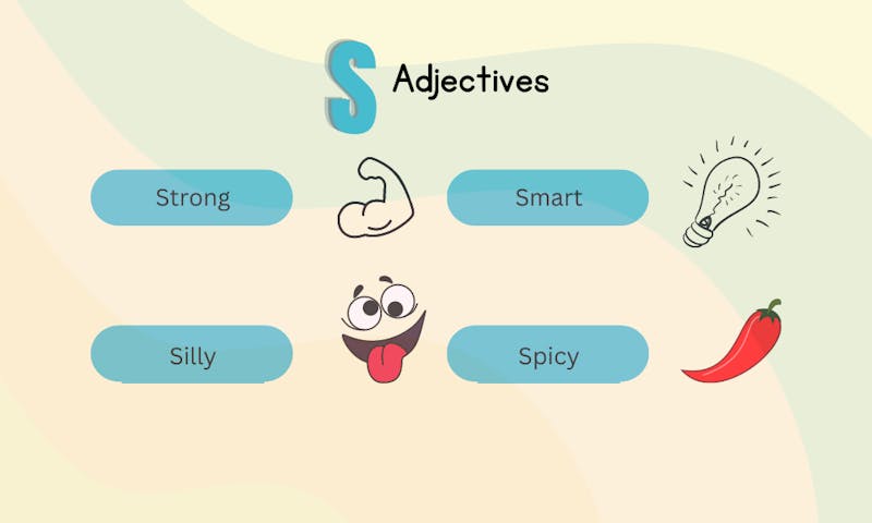  s adjectives for kids